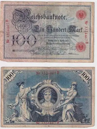 100 Mark Banknote Deutsches Kaiserreich 17. April 1903 (123275)