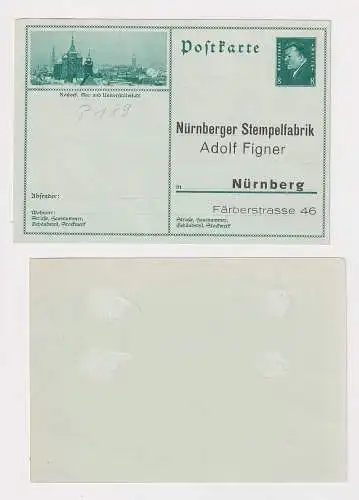 90604 DR Ganzsachen Postkarte P189/52 Zudruck Nürnberger Stempelfabrik A. Figner