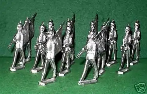 13 Zinnfiguren Soldaten Uniform Preußen?