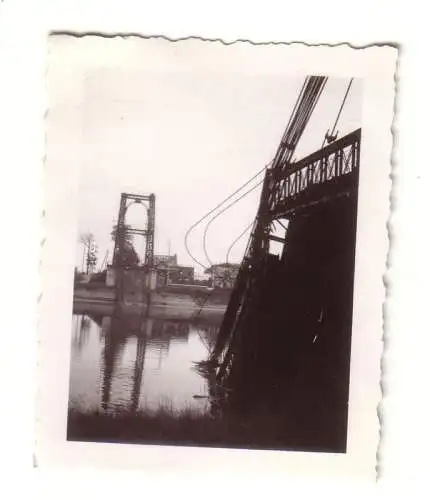 59985 Original Foto zerstörte Brücke in Frankreich im 2. Weltkrieg