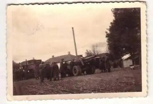 Original Foto Russland Deutsche Soldaten mit Geschütz 2. Weltkrieg