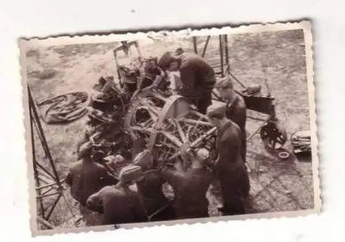 45119 Original Foto Flugzeug Motorenwechsel in Witebsk 1942