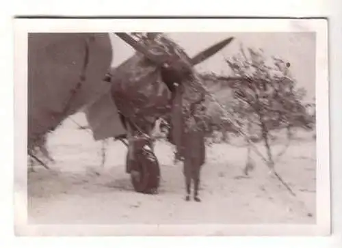 54832 Original Foto Flugzeug Bomber Plane Winter im 2. Weltkrieg