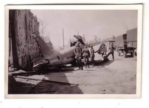 55285 Original Foto Flak am Straßenrand Russland um 1942