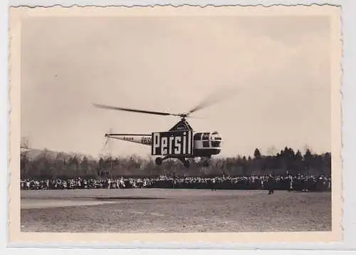 94288 Original Foto Hubschrauber Westland Sikorsky WS-51 mit Persil Reklame