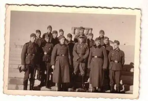 09830 Original Foto Russland Gruppenfoto Soldaten Heer 2. Weltkrieg