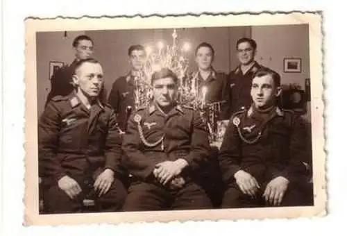 10606 Original Foto Soldaten Luftwaffe mit Schützenschnur 2. Weltkrieg