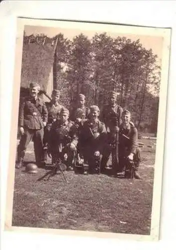 24584 Original Foto Maschinengewehr Abteilung in Russland 2. Weltkrieg