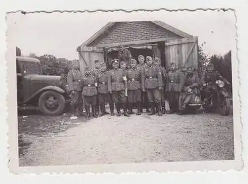 45732 Foto Sammelpunkt bei Compiegne France WK II 1940