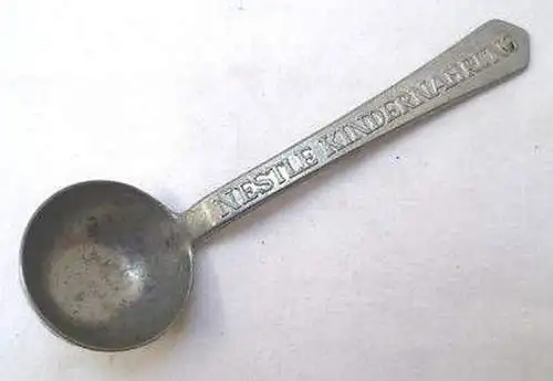 Alter Aluminium Meßlöffel Nestle Kindernahrung um 1930