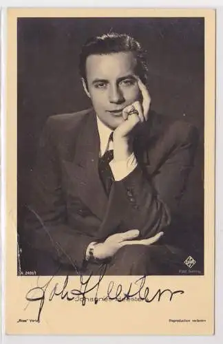 67930 Autograph Karte Deutscher Schauspieler Johannes Heesters um 1939