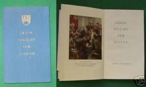 FDJ-Büchlein "Lenin spricht zur Jugend", DDR 1960