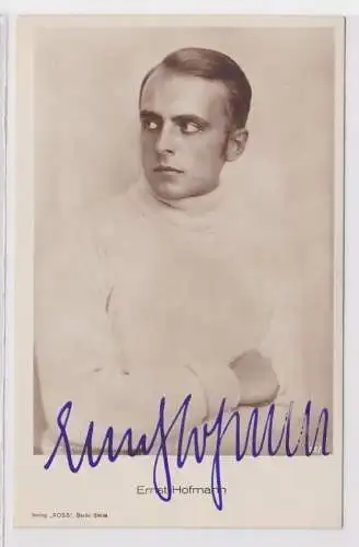 41621 Autograph Karte Deutscher Schauspieler Ernst Hofmann um 1939