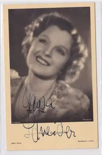 67789 Autograph Karte Deutsche Schauspielerin Magda Schneider um 1939