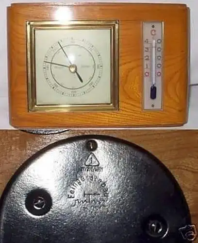 Schönes altes Barometer mit Thermometer