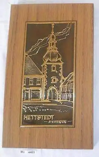 DDR Wandschmuck Metallbild Hettstedt Saigertor