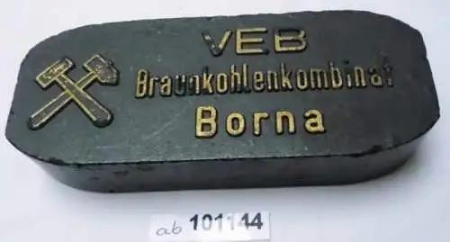 Sammlerbrikett VEB Braunkohlenkombinat Borna 30 Jahre DDR 1979 (101144)