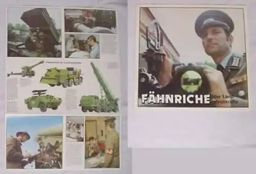 Propaganda Schrift DDR Fähnriche der Landstreitkräfte