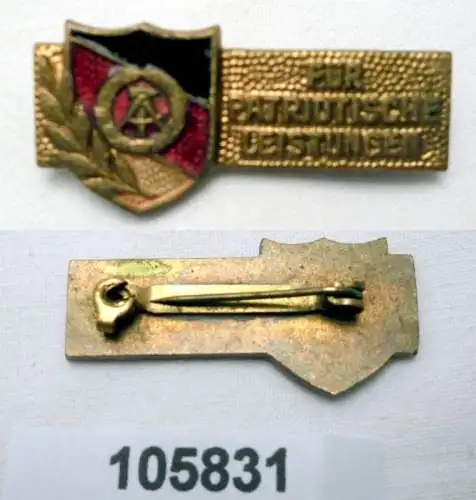 seltene DDR für patriotische Leistungen in Gold frühe Form