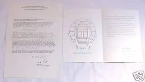 DDR Auszeichnung Welttag der Meteorologie 1983