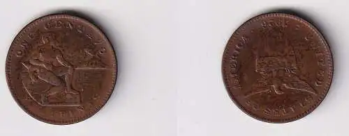 1 Centavo Kupfer Münze Philipinen 1926 ss+ (152778)