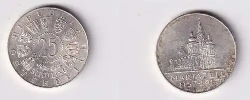 25 Schilling Silber Münze Österreich 800 Jahre Mariazell 1157-1957 (154791)