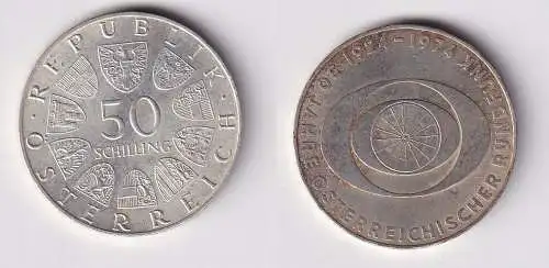 50 Schilling Silber Münze 50 Jahre Österreichischer Rundfunk 1974 (149949)