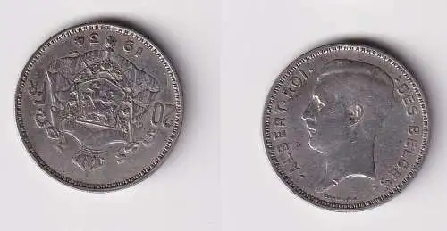 20 Franc Silber Münze Belgien 1934 ss (144899)