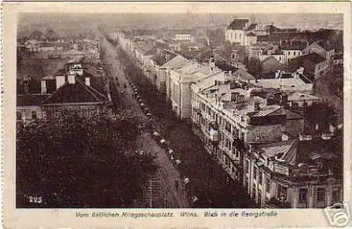 schöne Ak Wilna Georgstrasse 1.Weltkrieg 1916