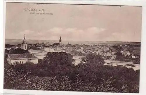 57540 Ak Crossen an der Oder Blick von der Wilhelmshöhe 1912