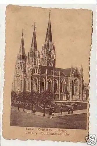 31086 Ak Lemberg St. Elisabeth-Kirche um 1915