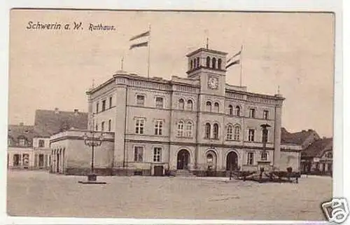 21709 Ak Schwerin an der Warthe Rathaus um 1920