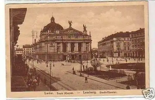 26520 Ak Lemberg Stadt-Theater 1917