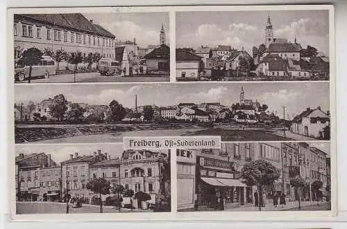 66860 Mehrbild Ak Freiberg Ost-Sudetenland 1939