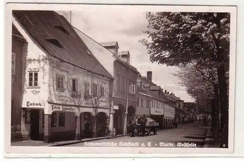 61250 Ak Sommerfrische Neustadt (Sudetenland) Markt Westseite 1938