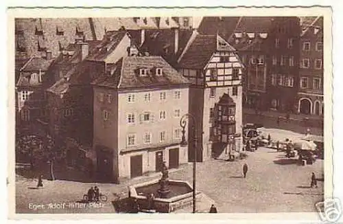 05898 Ak Eger Sudetenland Marktplatz 1940