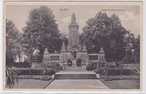 94453 Feldpost Ak Glatz Kaiser Wilhelm Denkmal 1916