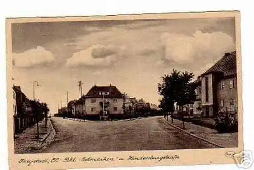 Schöne Ak Schlesien Freystadt Hindenburgstrasse 1944