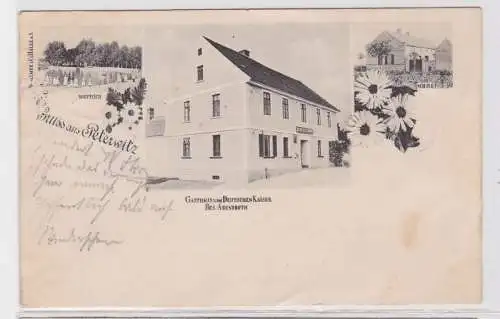 89167 Mehrbild Ak Gruß aus Peterwitz Stoszowice Gasthaus zum deutschen Kaiser