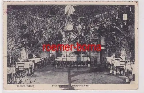 85200 Ak Rostersdorf Trzesów Frühlingsfest in Gepperts Saal um 1940