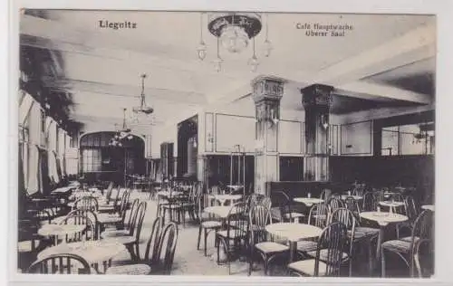 78605 Ak Liegnitz Legnica Café Hauptwache oberer Saal 1917