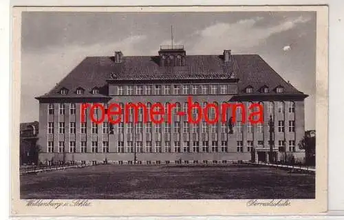 81153 Ak Waldenburg Walbrzych Schlesien Oberrealschule um 1930