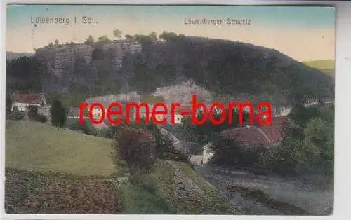 74939 Ak Löwenberg in Schlesien Löwenberger Schweiz 1920