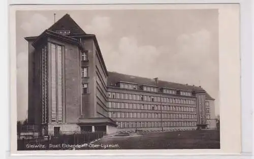 78029 AK Gleiwitz / Gliwice - Staatliches Eichendorff-Ober-Lyzeum 1940