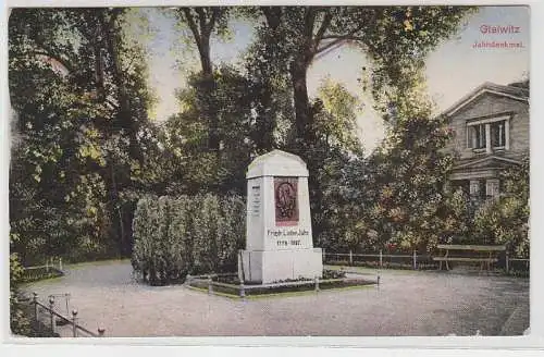 69832 Feldpost Ak Gleiwitz Jahndenkmal 1918