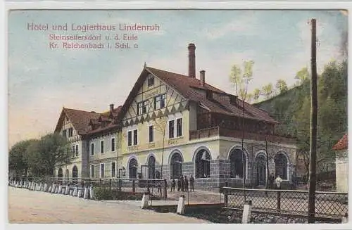 71056 Ak Steinseifersdorf Hotel und Logierhaus Lindenruh 1907