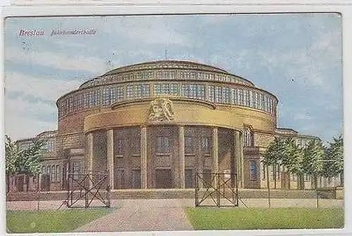 61829 Ak Breslau Jahrhunderthalle um 1935