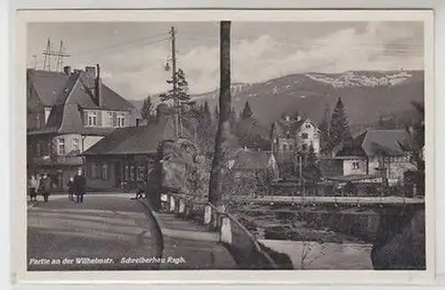 60189 Ak Schreiberhau im Riesengebirge Partie an der Wilhelmstraße 1932