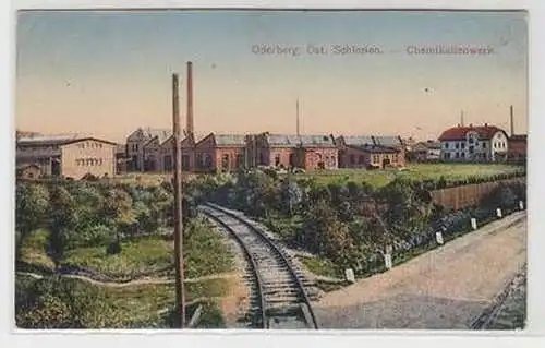 55850 Ak Oderberg Öst. Schlesien Chemikalienwerk um 1910