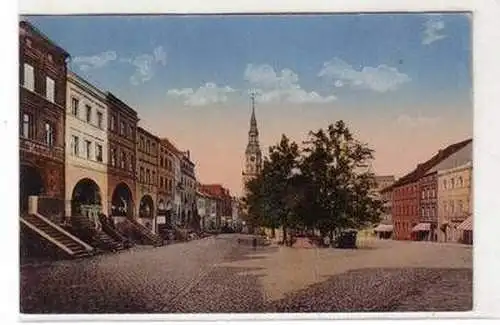 53708 Ak Bolkenhain in Schlesien Marktplatz mit den Oberlauben 1914